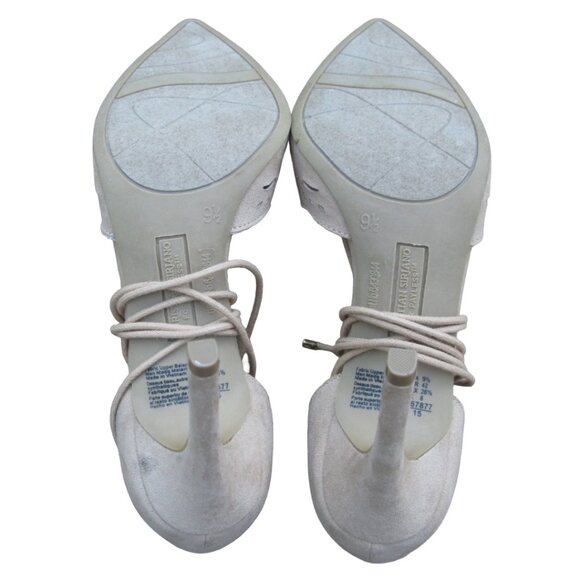 Christian Siriano tan sandal heels size 9.5 *GUC - Picture 12 of 15
